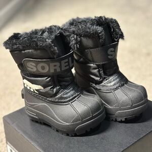 Sorel Black Faux Fur Boots